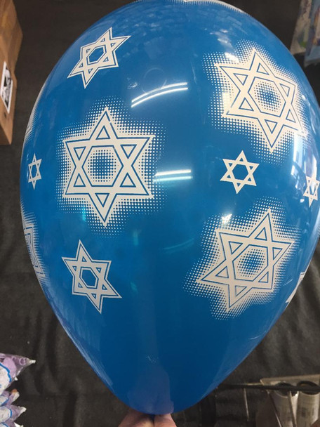 13"G Star of David Jewish Star Dark Blue with White print(50 count)