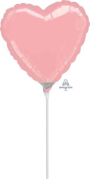 9"A Heart Pink Pastel Air-Fill Only  (10 count)