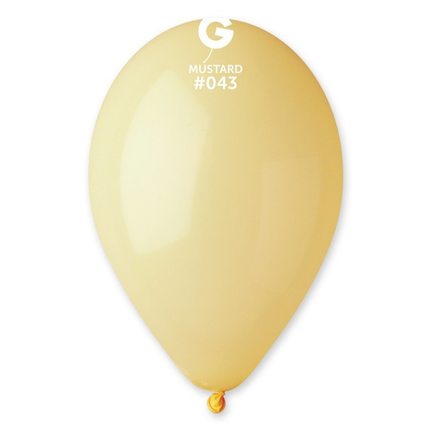 12"G Mustard Pastel #043 (Baby Yellow) (50 count)