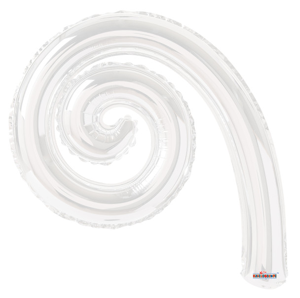 14"K Kurly Spiral White flat (10 count)