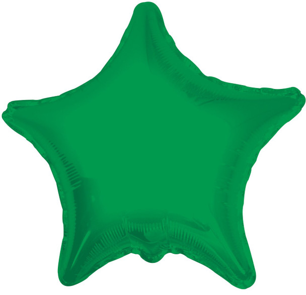 18"K Star Emerald Green flat (10 count)