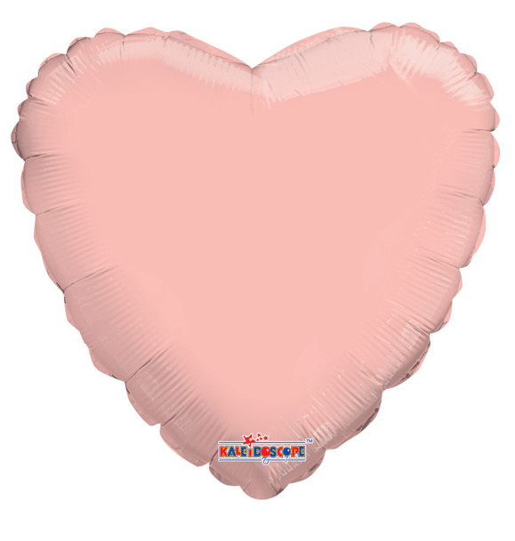 18"K Heart Rose Gold flat (10 count)