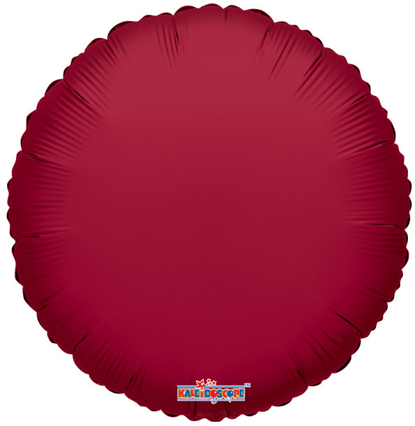 18"K Round Burgundy flat (10 count)