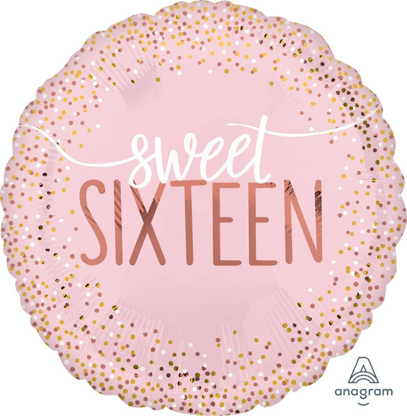 18"A Sweet Sixteen 16 Blush Pkg (5 count)