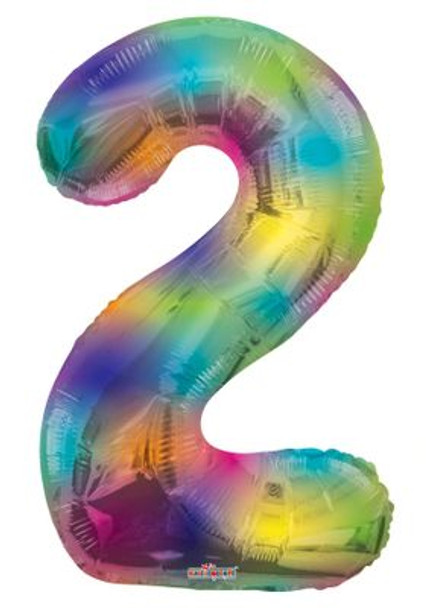 34"K Multicolor Number 2 Pkg (1 count)