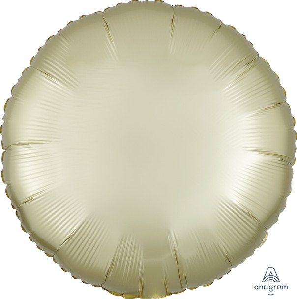 18"A Round Satin Luxe Pastel Yellow (10 count)