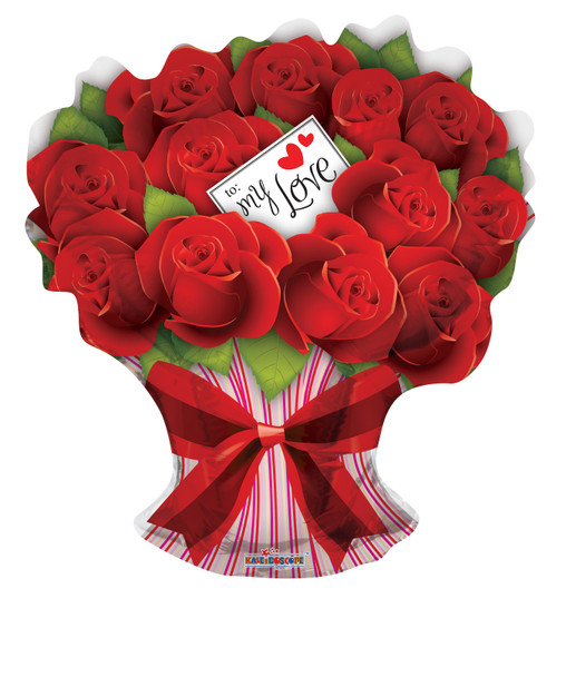 28"K My Love Rose Bouquet Shape (5 count)