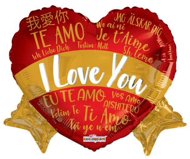 14"k I Love You Languages Banner (10 count)