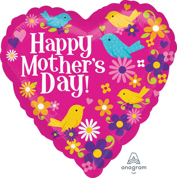28"A  Happy Mother's Day Birds Pkg (5 count)