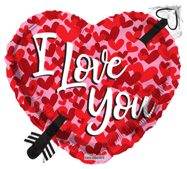 18"K I Love You Arrow Shape Pkg (5 count)