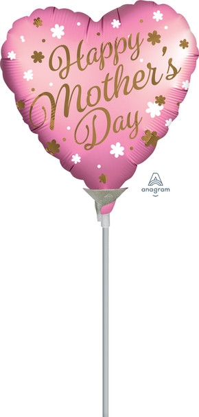 9"A Happy Mother's Day Satin Infused Pink Air-Fill Only (10 count)