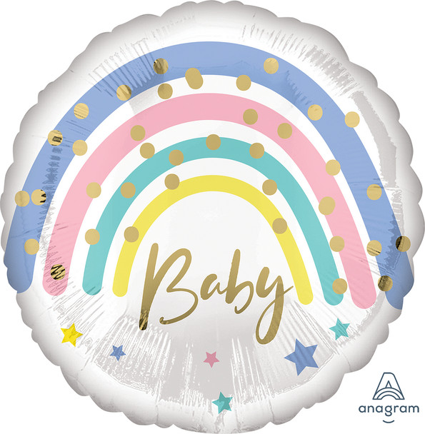 18"A Baby Pastel Rainbow Pkg (5 count)