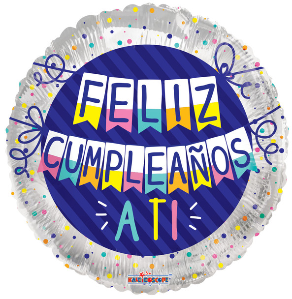 18"K Feliz Cumpleanos Pennants (10 count)