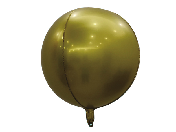 10"B Sphere Matte Gold Air-Filled flat (10 count)