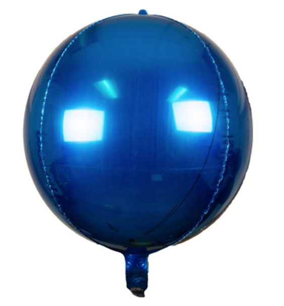 18"B Sphere Sapphire Blue flat (5 count)