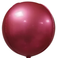 18"B Sphere Matte Red flat (5 count)