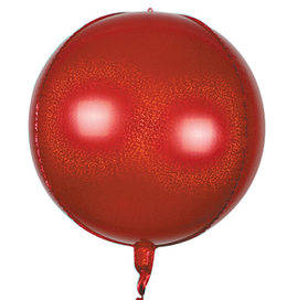 18"B Sphere Holographic Red flat (5 count)
