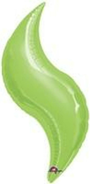 28"A Curve Lime Green flat (3 count)