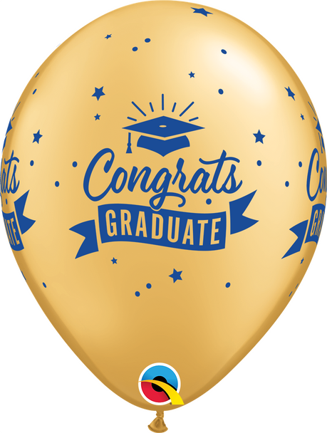 11"Q Congrats Graduate Gold (50 count)