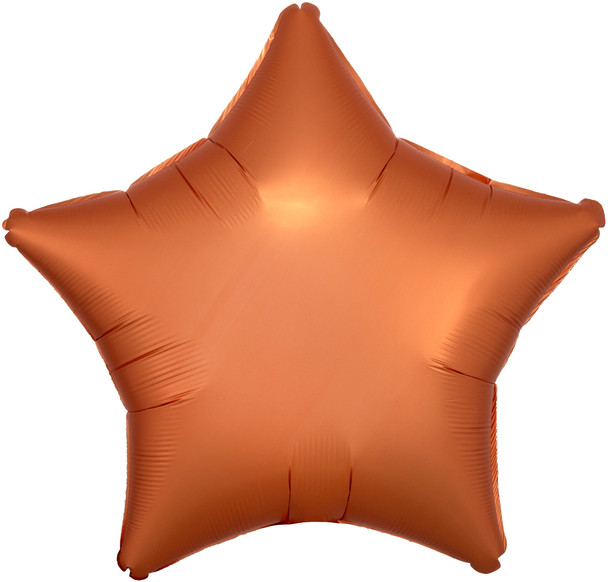 19"A Star Satin Luxe Amber Orange flat (10 count)