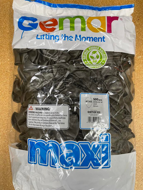 12"G Maxi Bag Brown #048 (500 count)