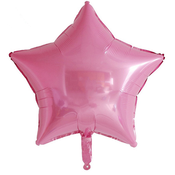 36"B Star Pastel Pink flat (5 count)