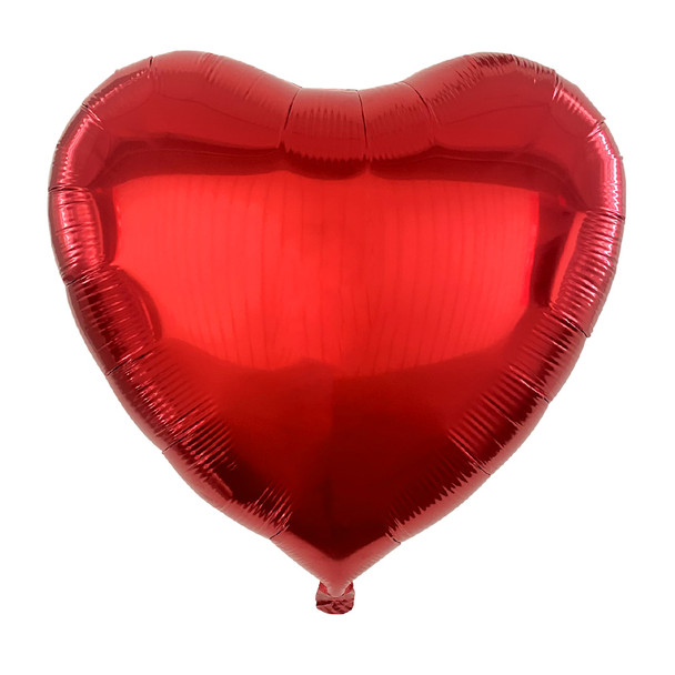 36"B Heart Red flat (5 count)
