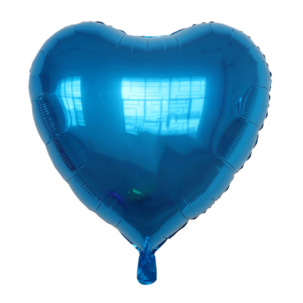 36"B Heart Royal Blue flat (5 count)