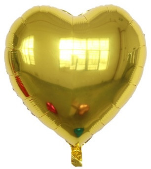 24"B Heart Gold flat (10 count)