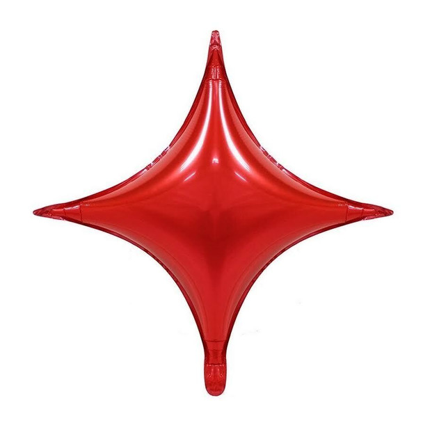 26"I 4 Point Star Red flat (10 count)