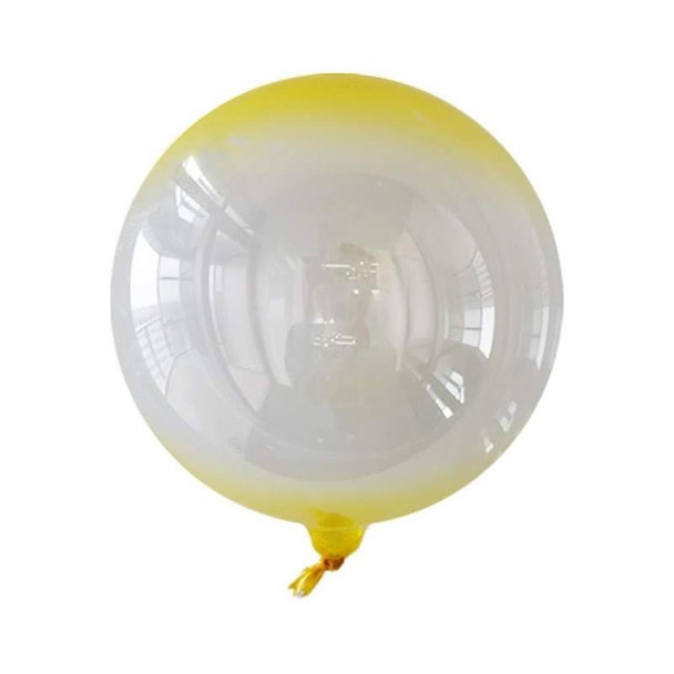 24"B Bobo Balloon Ombre Yellow flat (10 count)