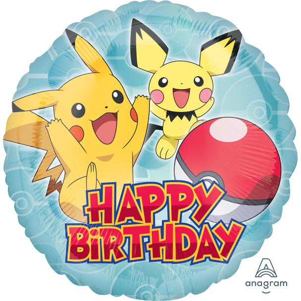 18"A Pokemon Happy Birthday Pkg (5 count)