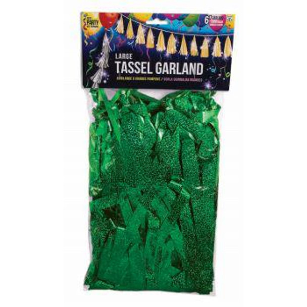 Tassel Small 8" Green Pkg (1 count)