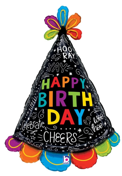 31"B Happy Birthday Doodles Hat Pkg (5 count)