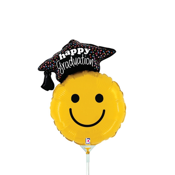 14"B Graduation Smiley Air-Filled (10 count)