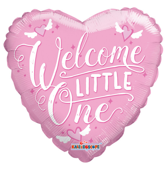 9"K Welcome Little One Pink Air Filled (10 count)