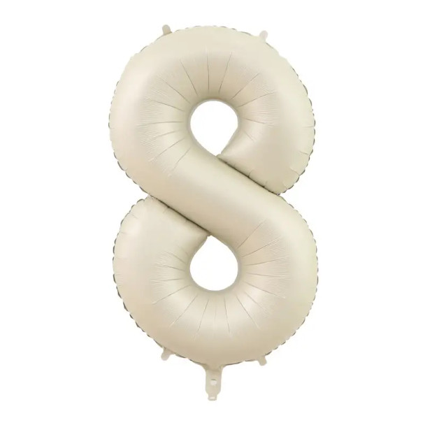 34"B Cream Silky White Ivory Number 8 Pkg (5 count)