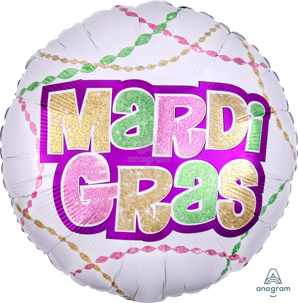 18"A Mardi Gras Party flat (10 count)