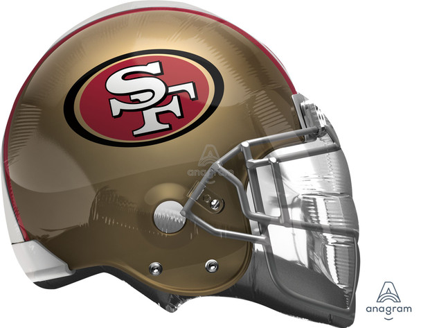 21"A Sports Football Helmet San Francisco 49ers flat (5 count)