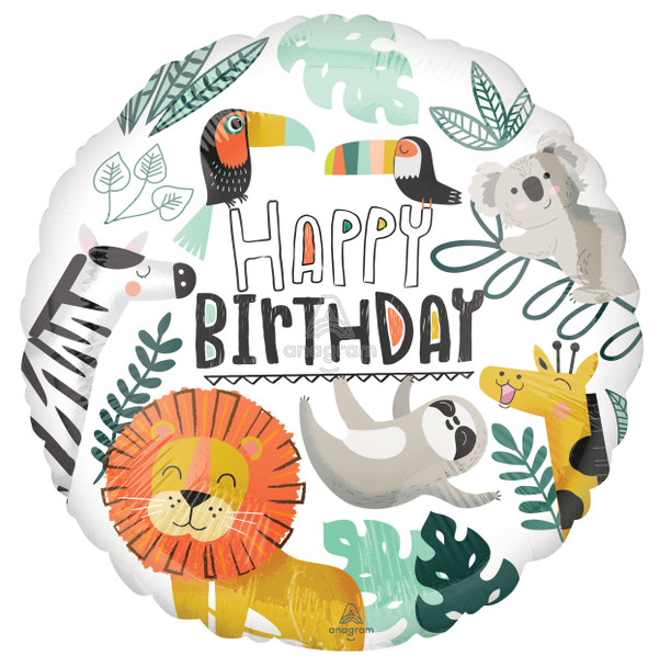 18"A Happy Birthday Get Wild Pkg (5 count)