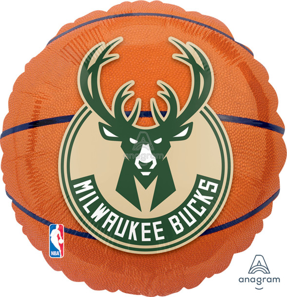 18"A Basketball NBA Milwaukee Bucks flat (10 count)