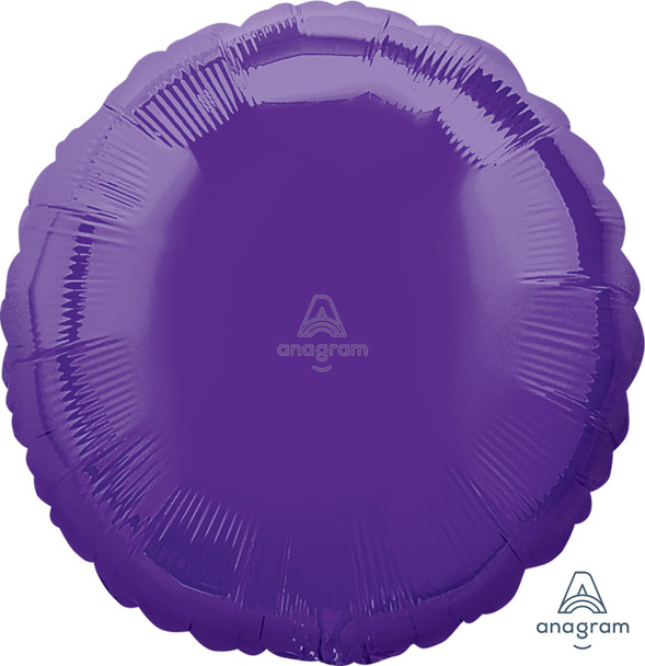 18"A Round Purple Quartz flat (10 count)
