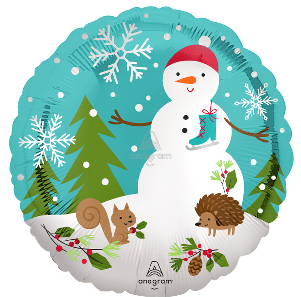 18"A Snowman Woodland Pkg (5 count)