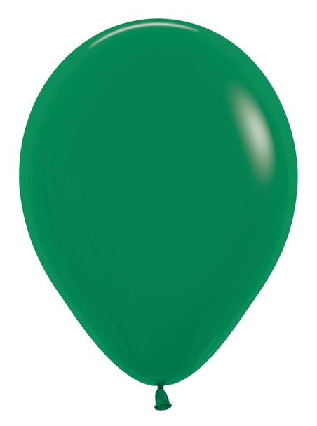 11"S Forest Green Fashion (100 count)