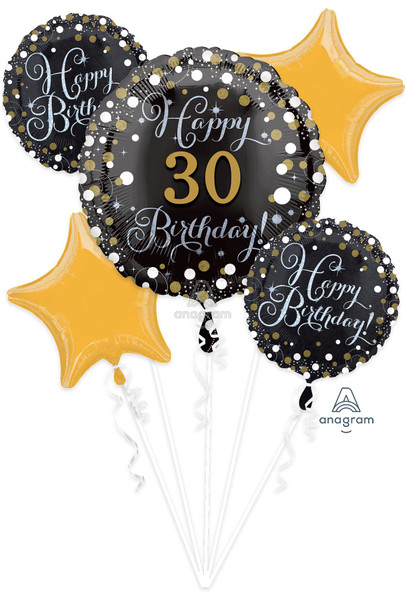 Bouquet Happy Birthday Personalized Sparkling Pkg (1 count)