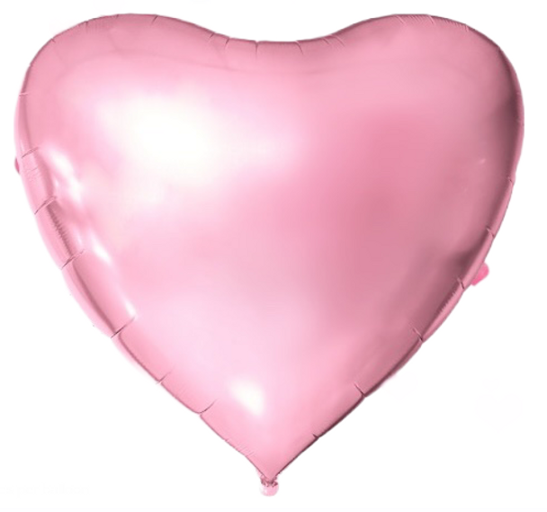 68"B Giant Heart Light Pink Foil Pkg (1 COUNT)