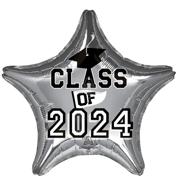 19"A Class of 2024 Silver Star (10 count)