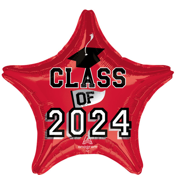 19"A Class of 2024 Red Star (10 count)