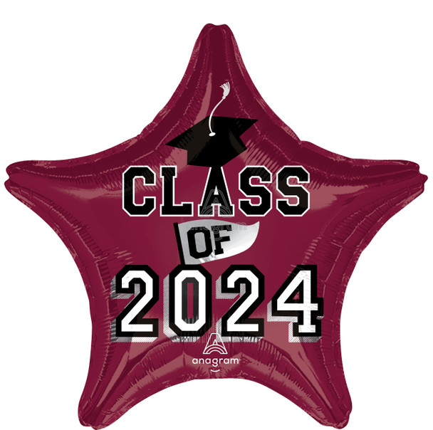 19"A Class of 2024 Berry Star (10 count)