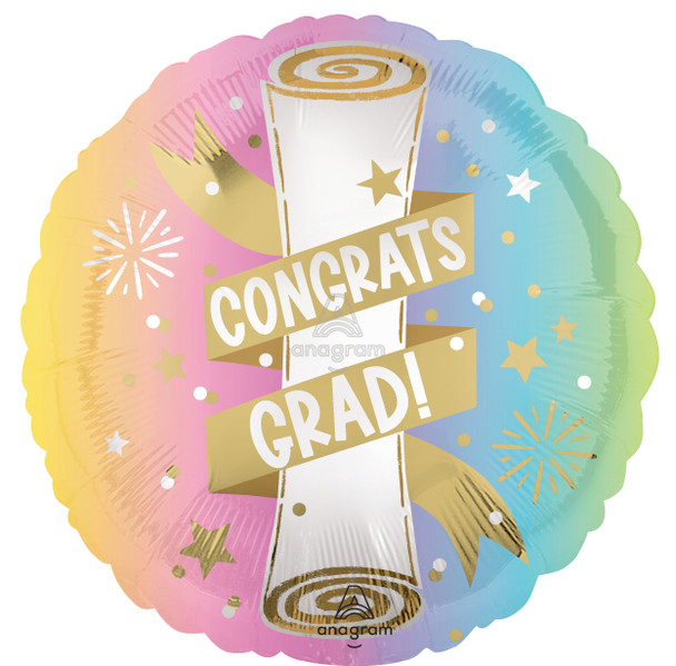 18"A Congrats Grad Pastel Pkg (5 count)